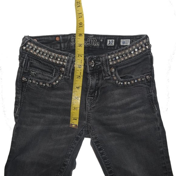 MISS ME 23x27 (Size 12) Girls Skinny Jeans - Picture 5 of 8